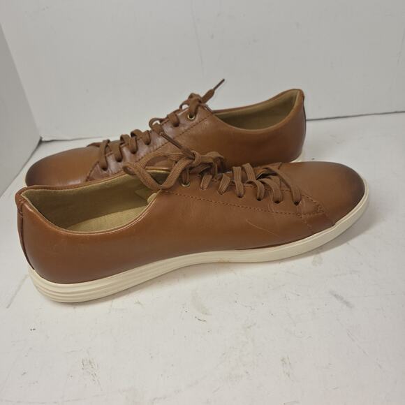 Cole Haan Grand Mens Shoes Grand Crosscourt Sneaker Tan Leather Oxford C26521 10 main image 6